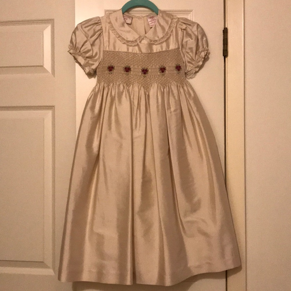 Laura Ashley smocked holiday dress